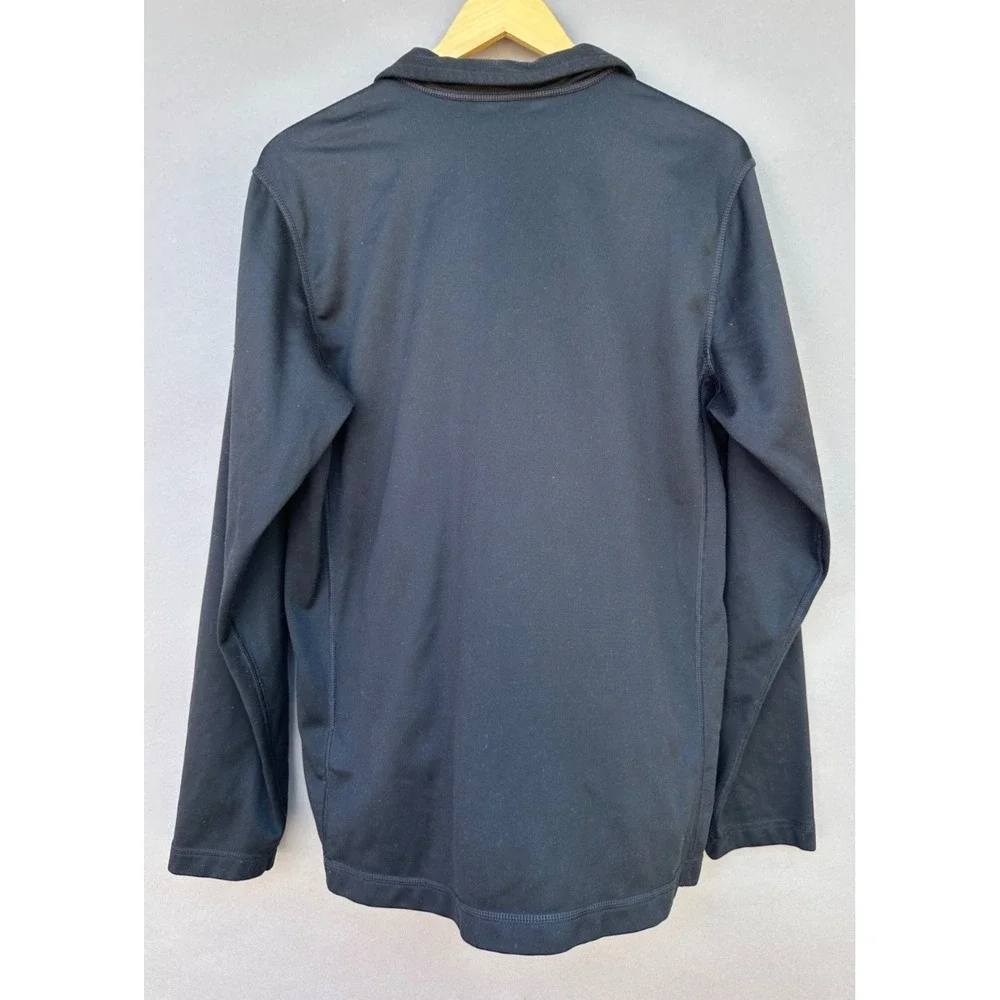 The North Face Mens M Quarter‎ Zip Jacket Black Pullover Lightweight Mock Neck